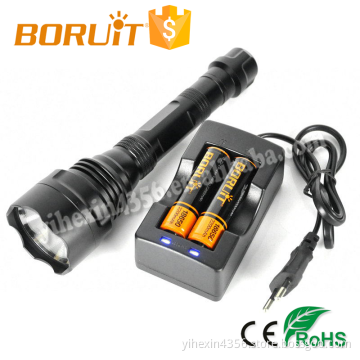 Boruit High Quality Professional 4000LM CREE XHP70 Tactical Flashlight